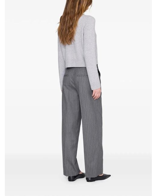 Anine Bing White Joye Button-Up Cardigan