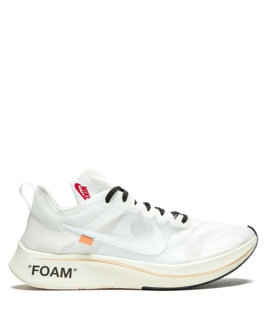 NIKE X OFF-WHITE The 10 Nike Zoom Fly Sneakers in White for Men - Lyst