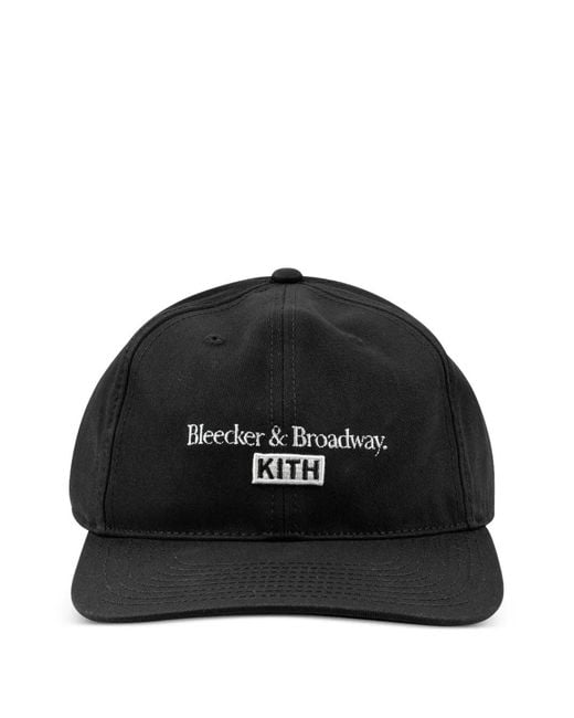 Kith Black Aaron Embroidered Cap for men