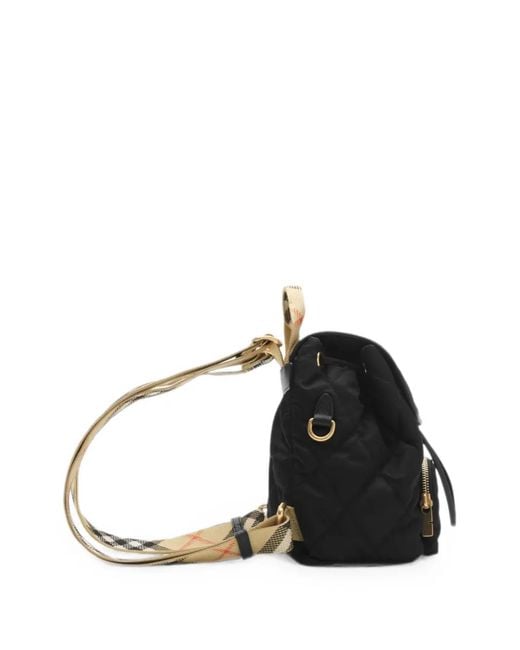 Burberry Black Horseshoe Mini Nylon Backpack
