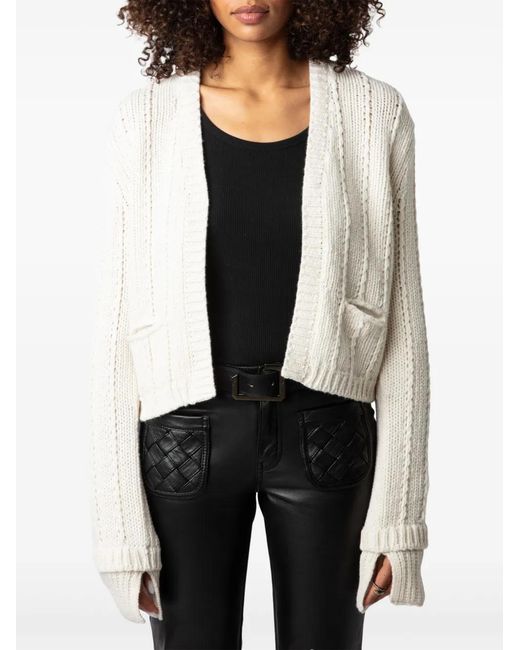 Zadig & Voltaire White Travy Cardigan