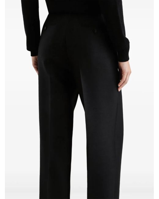 Dolce & Gabbana Black Pleated-Detail Trousers