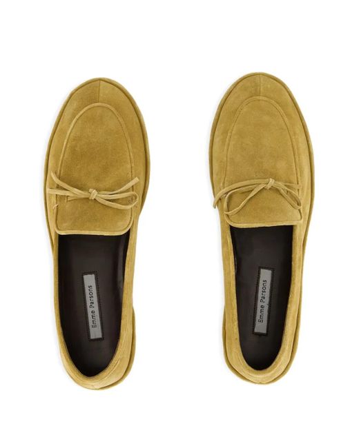 Emme Parsons Green Suede Bow Ballet Flats