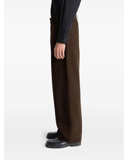 Lemaire Brown Wide Pants for men