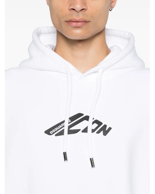 DSquared² White Graphic Print Sweatshirt for men