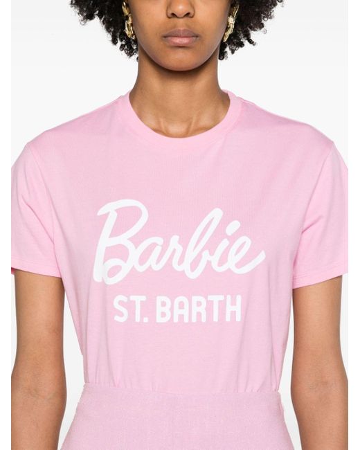 Mc2 Saint Barth Pink X Barbie Emilie Cotton T-shirt