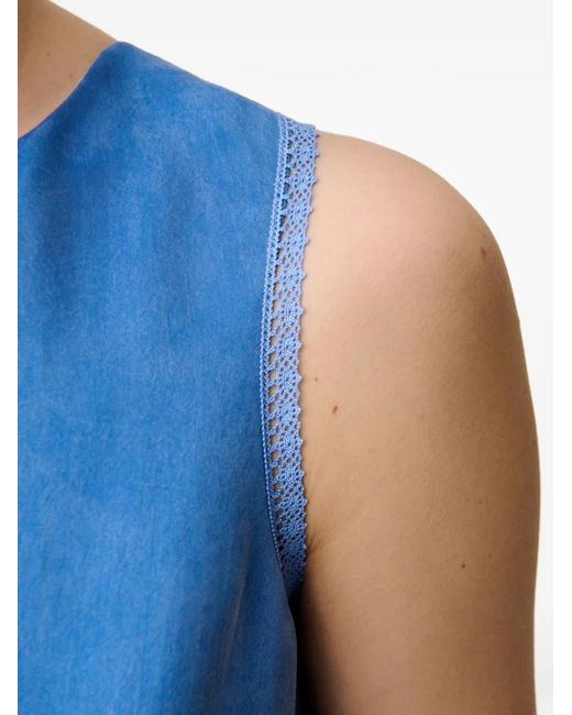 Claudie Pierlot Blue Short Babydoll Dress