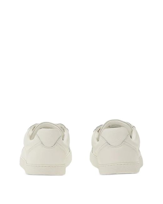 grounds White Baskets En Cuir À Détails De Perforations for men