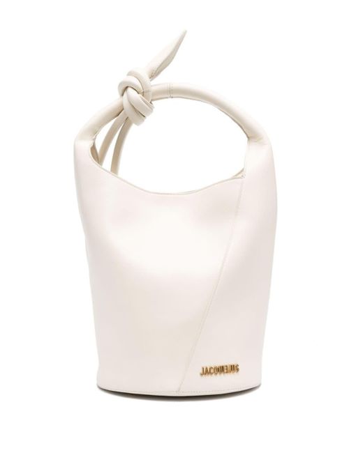 Jacquemus Le Petit Tourni Bucket-tas in het White