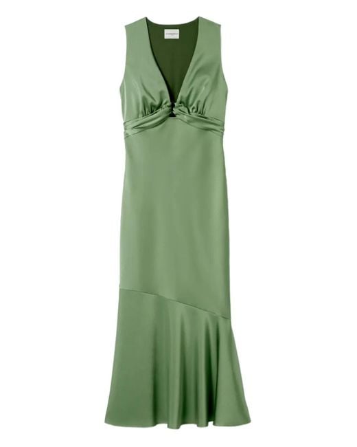 Claudie Pierlot Green Satin Dress