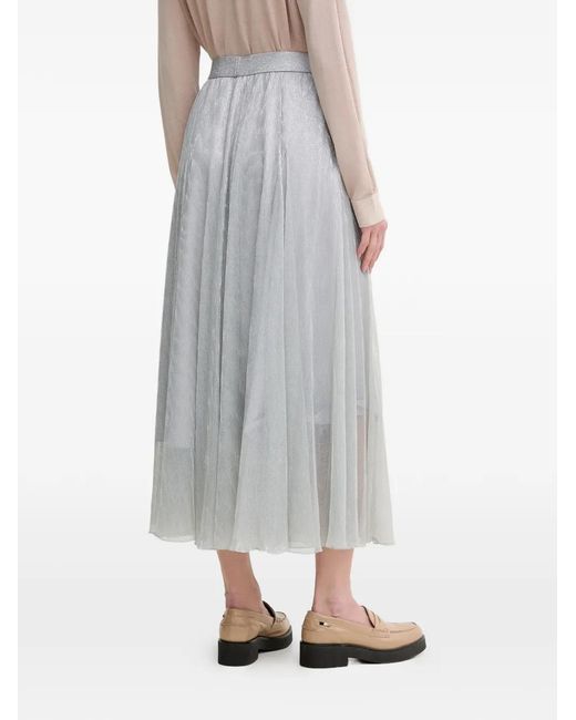 MARC AUREL Gray Pleated Skirt