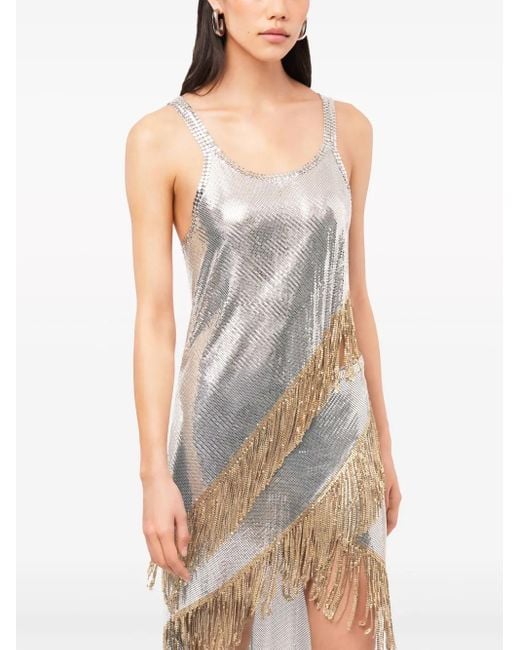 Rabanne Tanktop Met Franje in het White