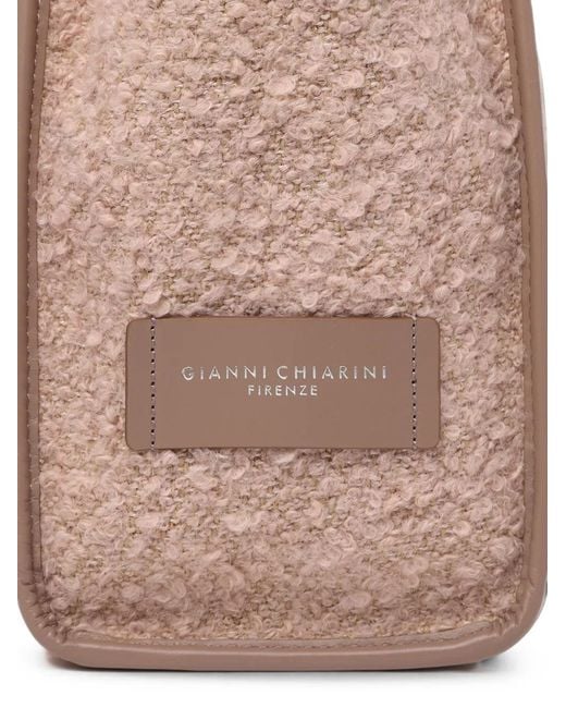 Gianni Chiarini Natural Marcella Bouclé-Effect Tote Bag