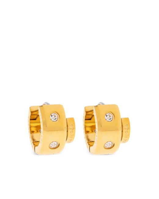 Orecchini A Cerchio Con Cristalli di Kate Spade in Metallic