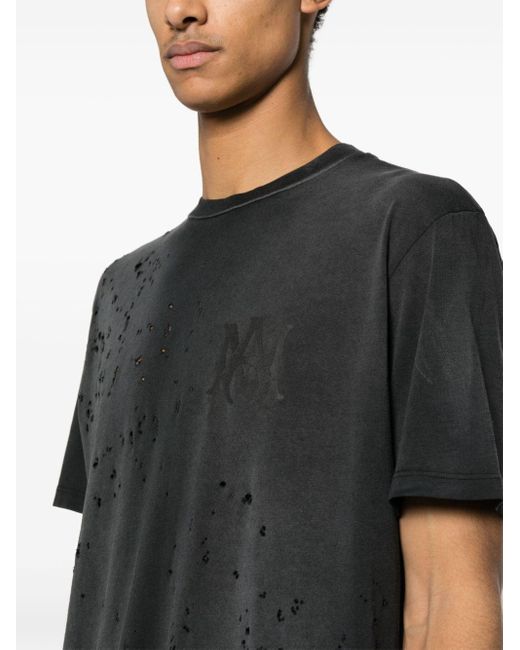 Camiseta Shotgun de jersey de algodon Amiri de hombre de color Black