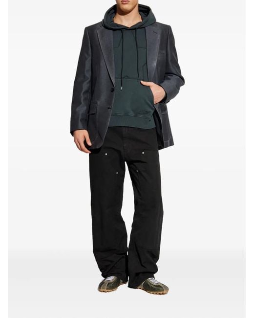 Maison Margiela Black Single-Breasted Jacket for men