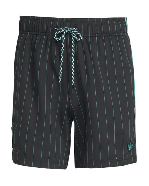 Adidas Black Striped Shorts for men