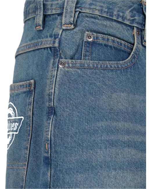 Dickies Blue Logo Patch Jeans for men