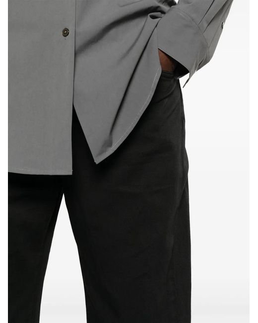 The Row Black Borjis Jean In Cotton And Linen