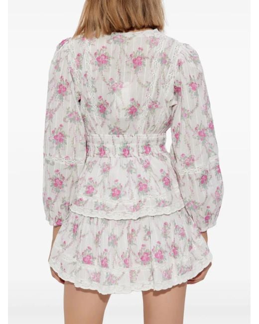 Abito Mellini di LoveShackFancy in White