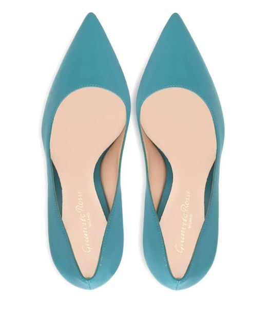 Gianvito Rossi Blue 105Mm Gianvito Pointed Pumps