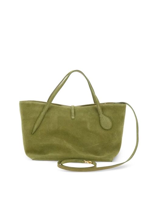 Liffner Green Suede Tote Bag