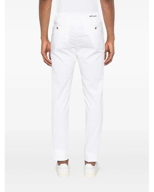Pantalon À Patch Logo Kiton pour homme en coloris White