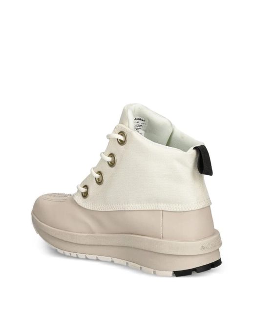 Columbia Natural Lace-Up Rubber-Sole Boots