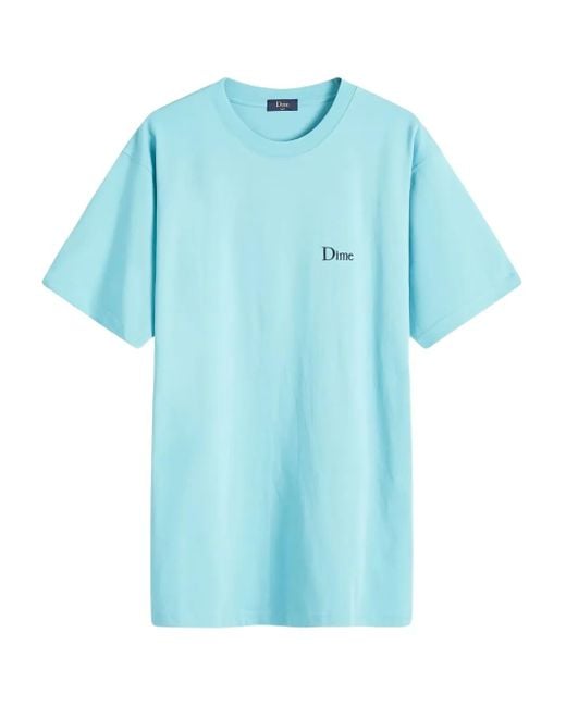 Dime コットン Tシャツ Blue