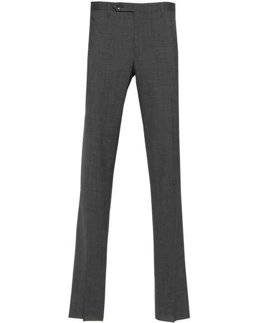 Rota Gray Pressed-crease Trousers for men