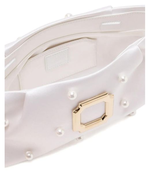 Malone Souliers White Pochette Vittorio À Ornements En Perles
