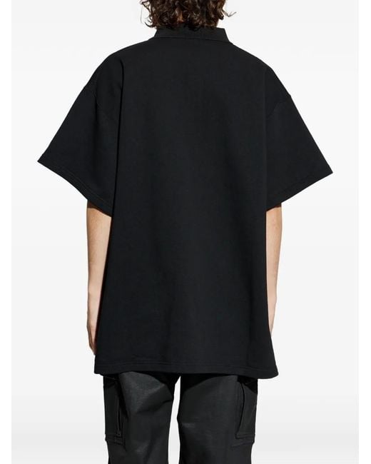 Balenciaga Black Laurel Classic Polo Shirt for men