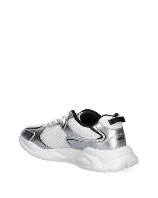 HUGO Metallic-finish Sneakers