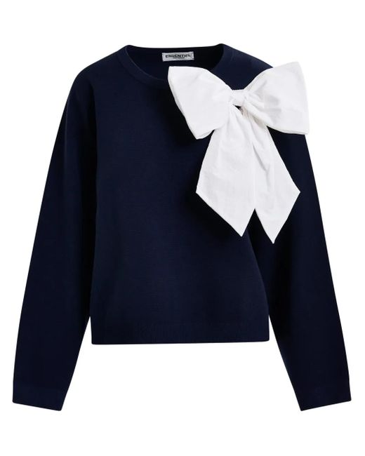 Jersey con detalle de lazo Essentiel Antwerp de color Blue