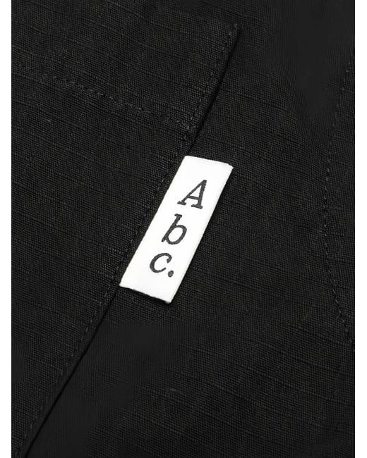 Advisory Board Crystals Black Textured Button-Cuff Shirt for men