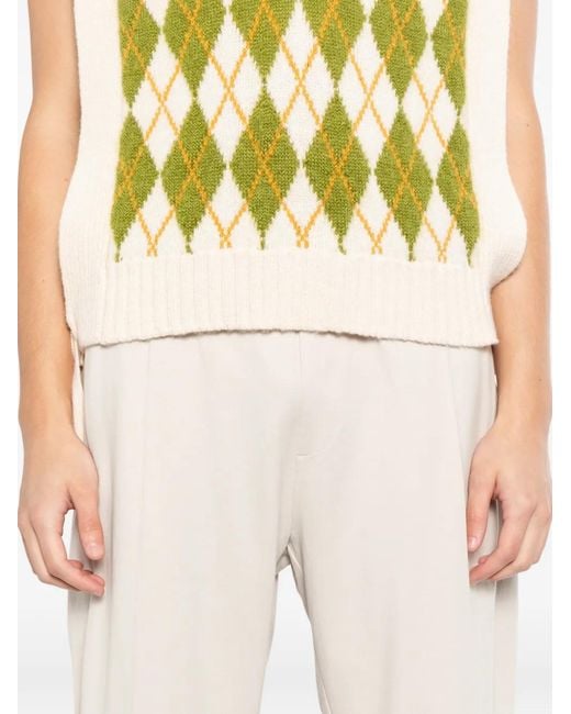 CROQUIS White Tapered Drawstring Trousers for men