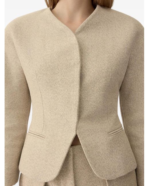 Jacquemus Natural The Mini Ovalo Jacket