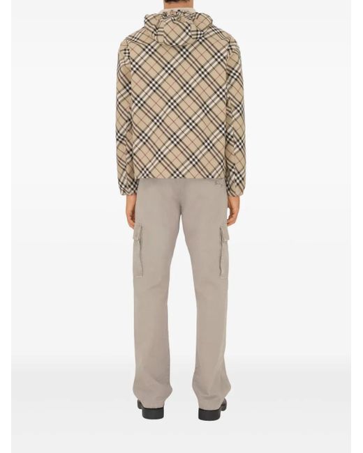 Giacca Reversibile A Quadri di Burberry in Brown da Uomo