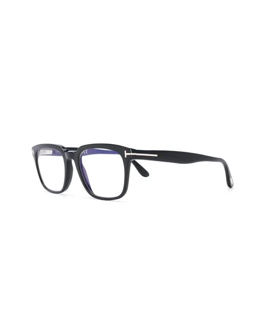Tom Ford Blue Square Frame Glasses