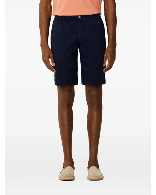 Hackett Blue Regent Relaxed-Fit Cotton Shorts for men