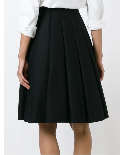 Junya Watanabe Black Pleated Skirt