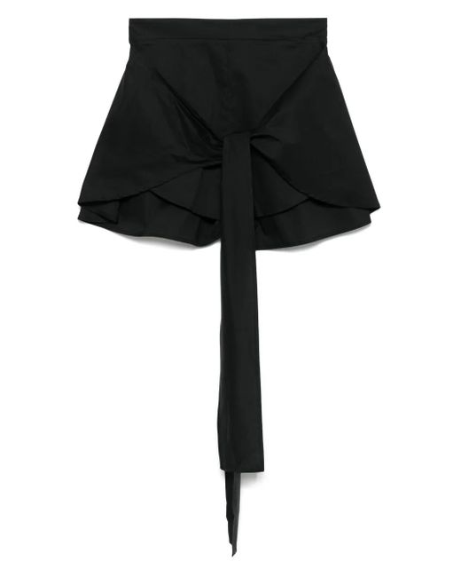 Liu Jo Shorts Met Gedrapeerde Vlak in het Black