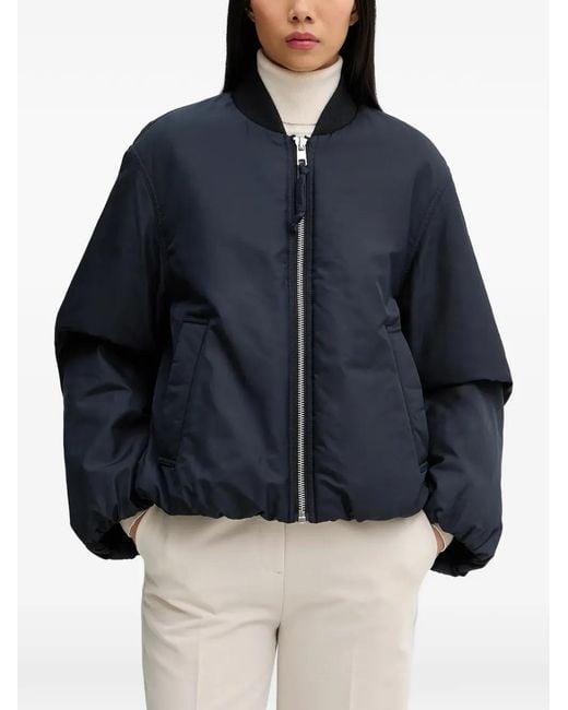 Marc O' Polo Blue Zipped Bomber Jacket