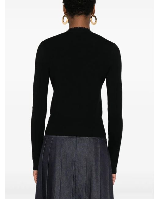 Moschino Black Wool Cardigan