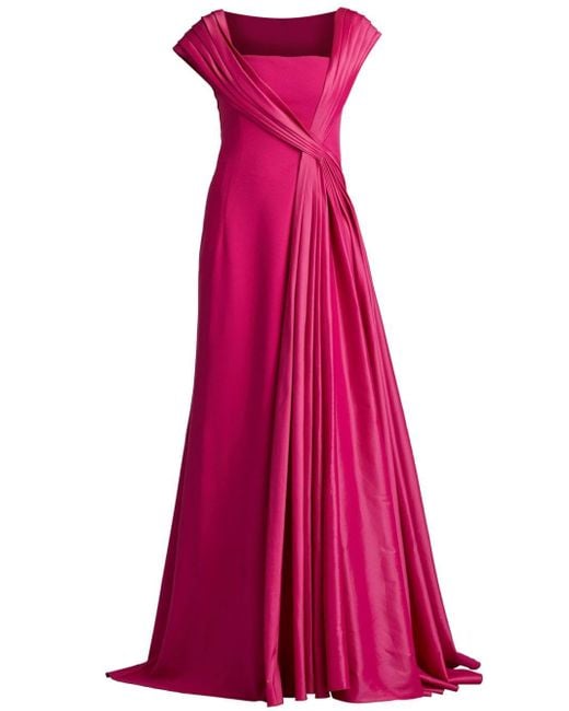 Tadashi Shoji Pink Mckenna Sash-detail Gown