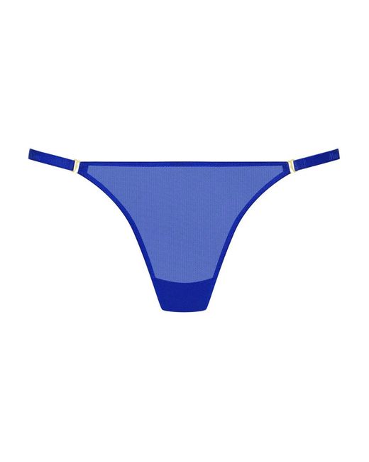 Maison Close Blue Corps À Corps Neon Mini Thong
