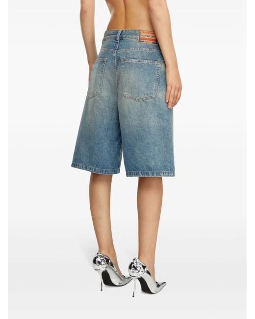 DIESEL De-sire ウォッシュド ハーフパンツ Blue