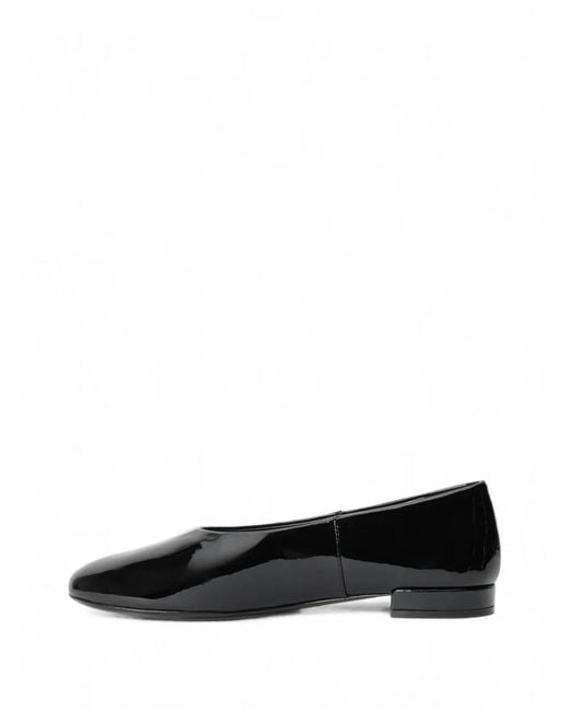 Stuart Weitzman Black Lenny Flat Ballet Flats