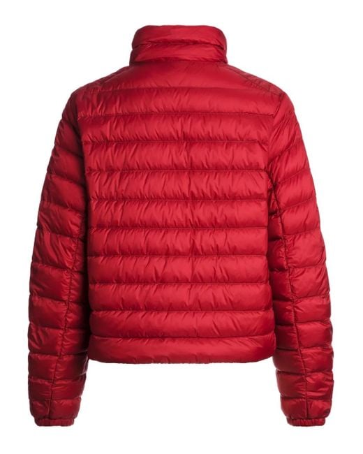 Parajumpers Red Emilia Cropped Down Jacket
