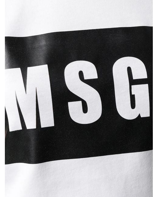 MSGM White Logo T-Shirt